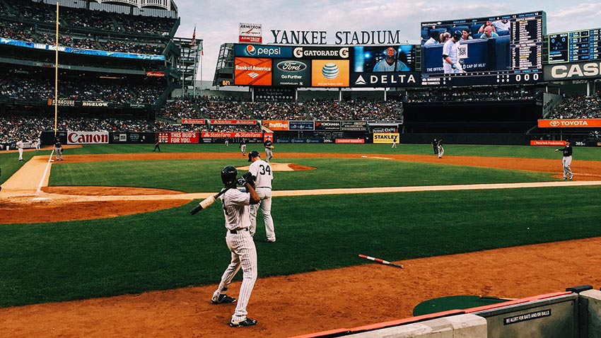MLB baseball game in Yankee Stadium