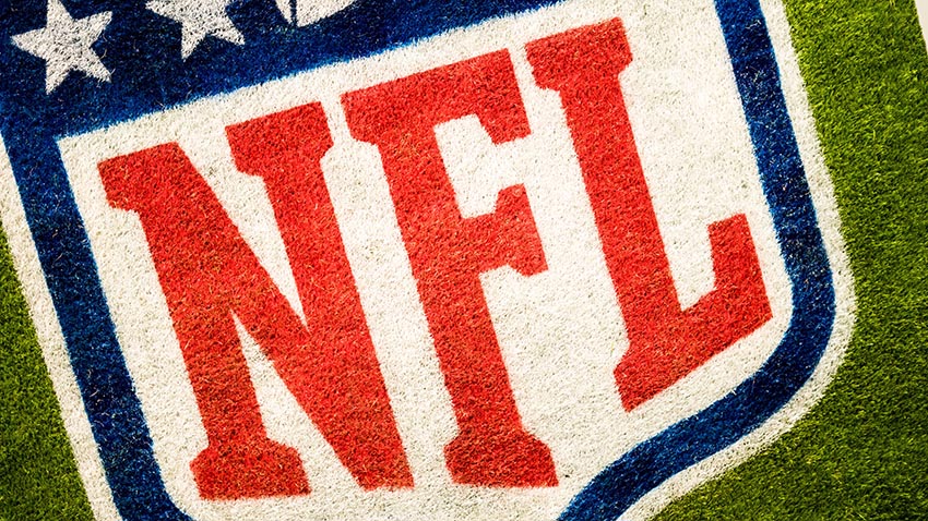 NFL Logo Painted On Grass