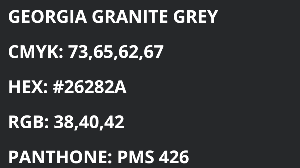 Atlanta Hawks Colors - Georgia Granite Grey