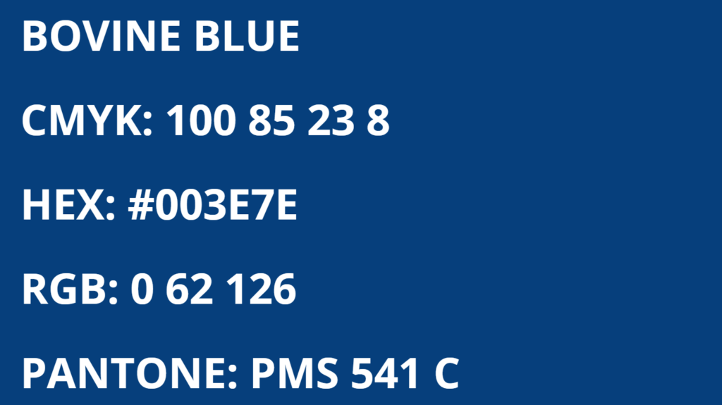FC Dallas Colors - Bovine Blue