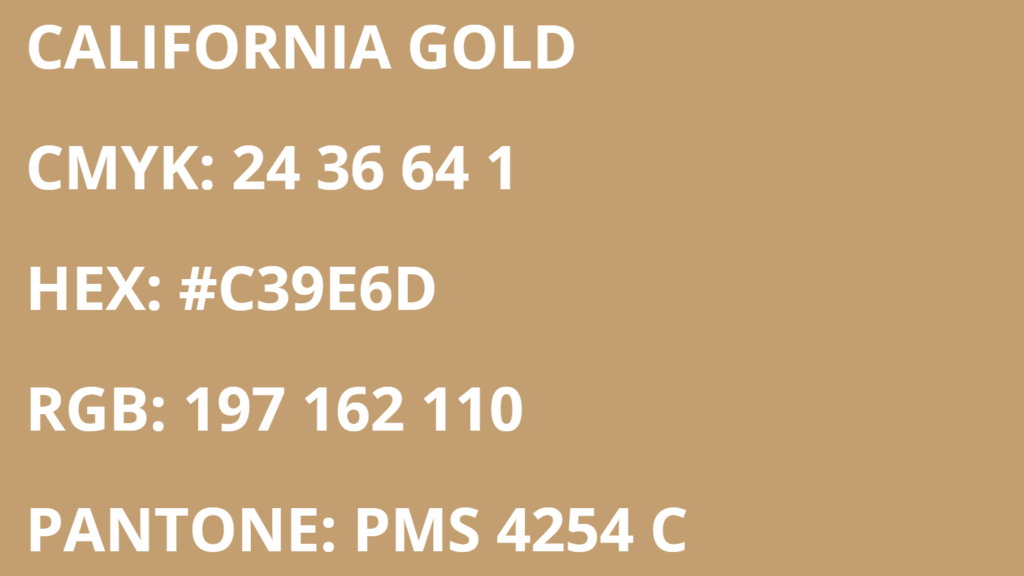 Los Angeles FC Colors - California Gold