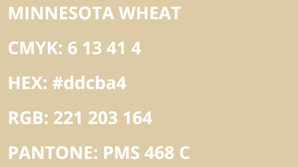 Minnesota Wild Colors - Minnesota Wheat