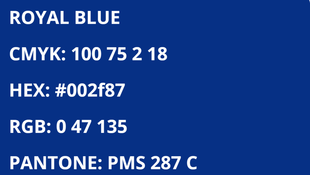 St. Louis Blues flag color codes