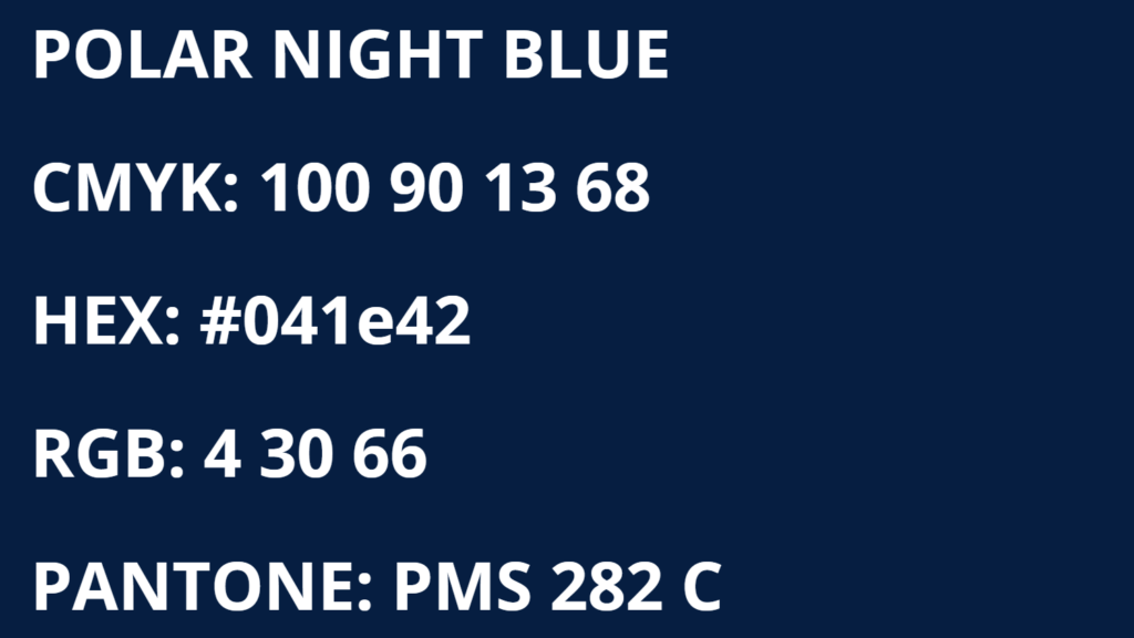 Winnipeg Jets Colors - Polar Night Blue