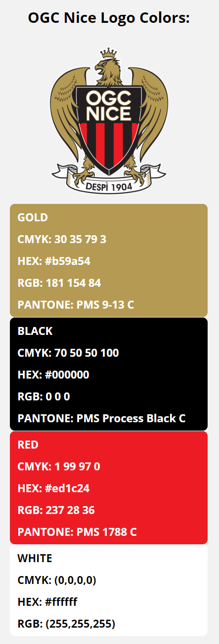 ligue 1 color codes ogc nice team colors