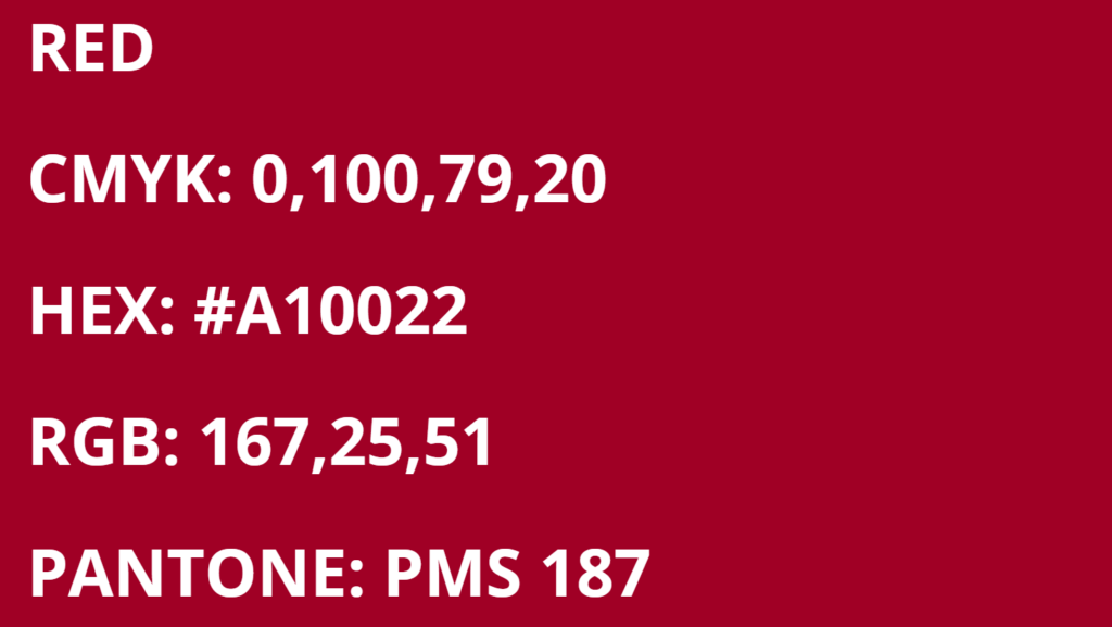 Eastern Washington Eagles Colors - Red