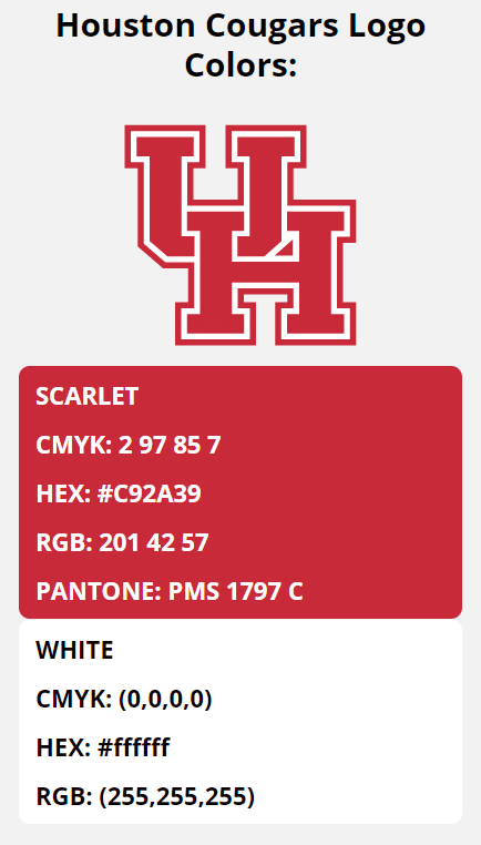 houston cougars team colors