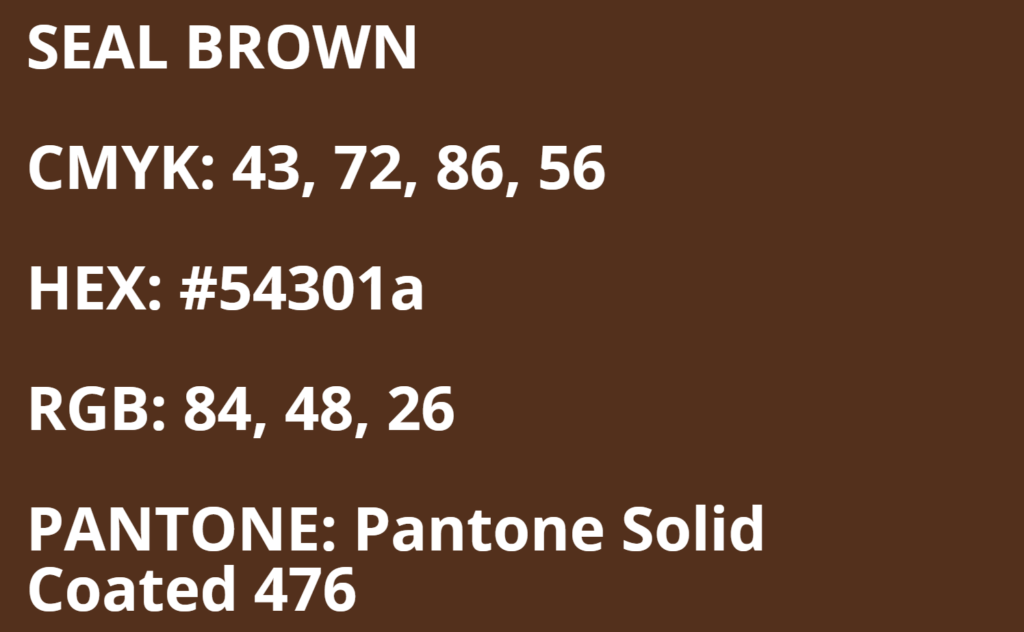 Brown Bears Colors - Seal Brown