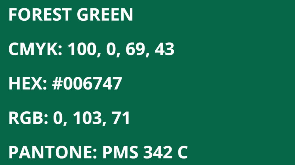 Green Bay Phoenix Team Colors | HEX, RGB, CMYK, PANTONE COLOR CODES OF ...