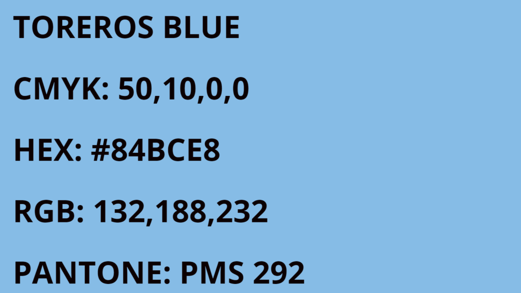 San Diego Toreros Colors - Torreros Blue
