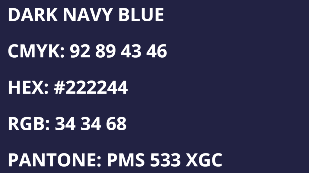 Washington Valor Colors - Dark Navy Blue