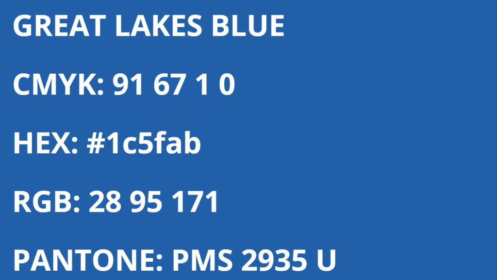 Wisconsin Herd Colors - Great Lakes blue