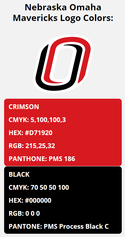 ncaa color codes summit league color codes nebraska omaha mavericks team colors