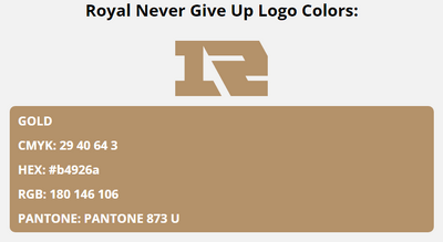 royal never give up team colors codes in HEX, CMYK, RGB, and Pantone