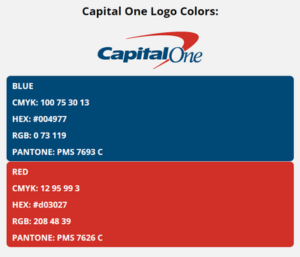 Capital One Colors | HEX, RGB, CMYK, PANTONE COLOR CODES OF SPORTS TEAMS