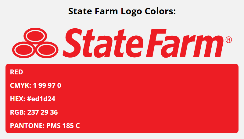 state farm brand colors in HEX, RGB, CMYK, and Pantone